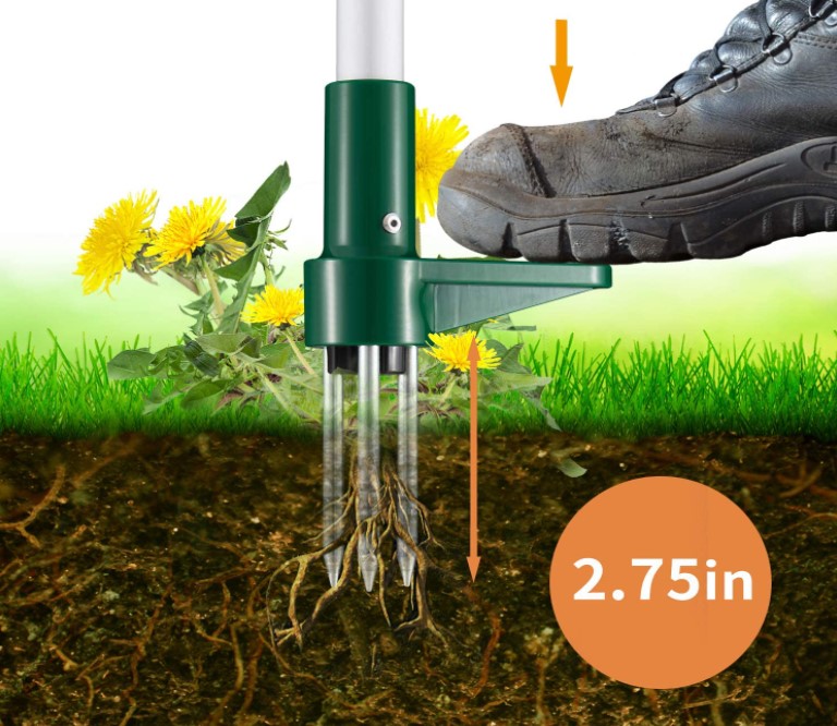How to use garden Stand up Weder and root removal tools